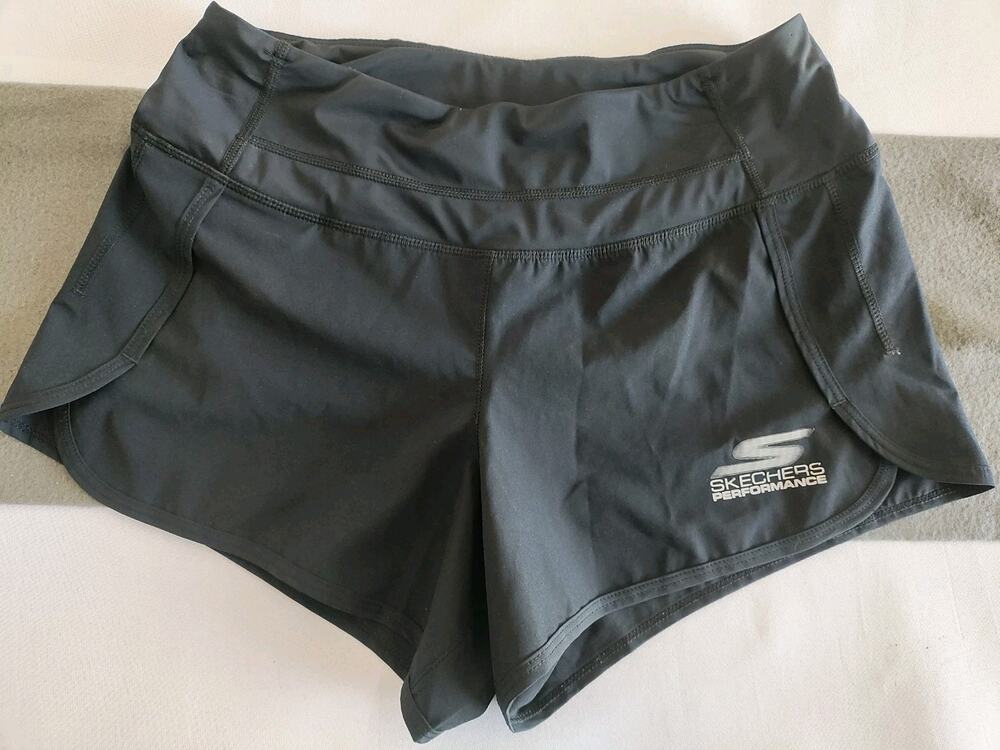 Skechers Performance Women's Solid Shorts Black M Running Exercise Yoga